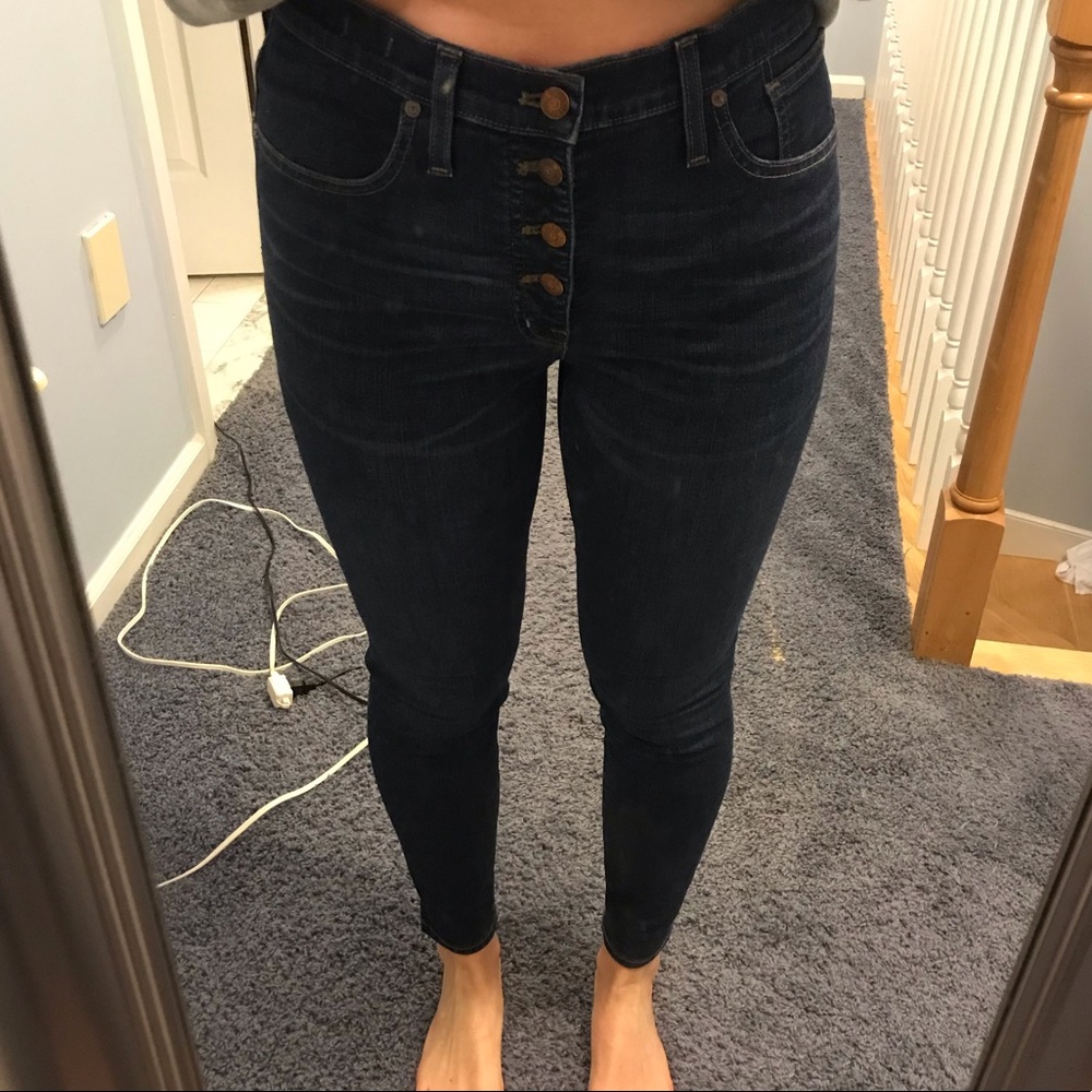Madewell button fly skinny jeans size 30